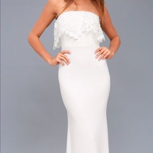 White lace maxi dress BRAND NEW
